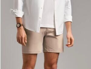 Rhone NWT Commuter Short 7" Size 38 Men's Khaki